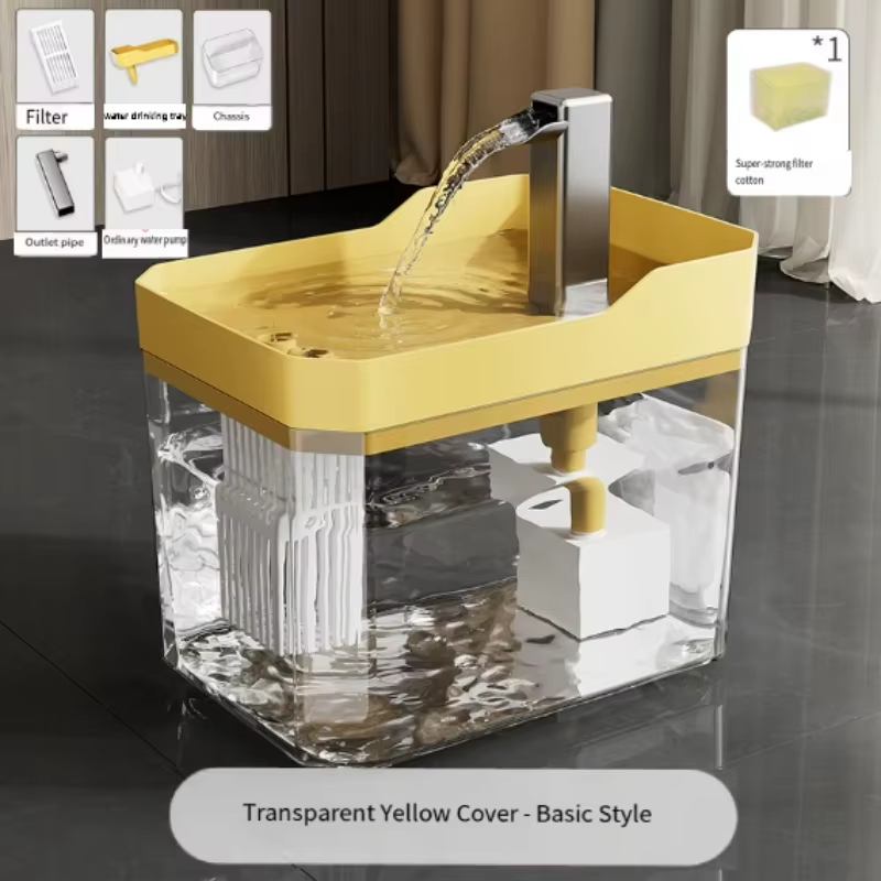 1.5L Cat Water Fountain Automatic Water Dispenser USB Live Circulation Filter Pet Drinker Quiet Pet Water Fountain Cat Small Pet