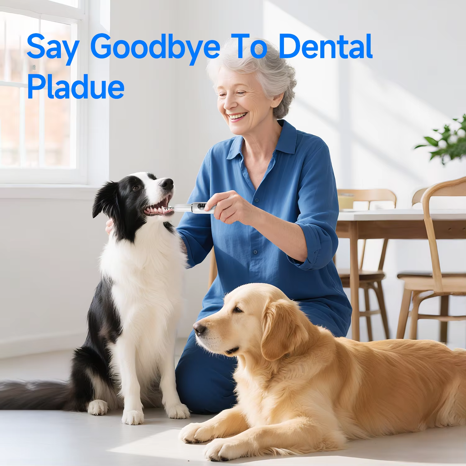 Dog Dental Cleaner For Teeth Tartar Eliminator Waterproof IPX6 Ultrasonic 5 Modes Dental Teeth Scaler For Pet Teeth Cleaning