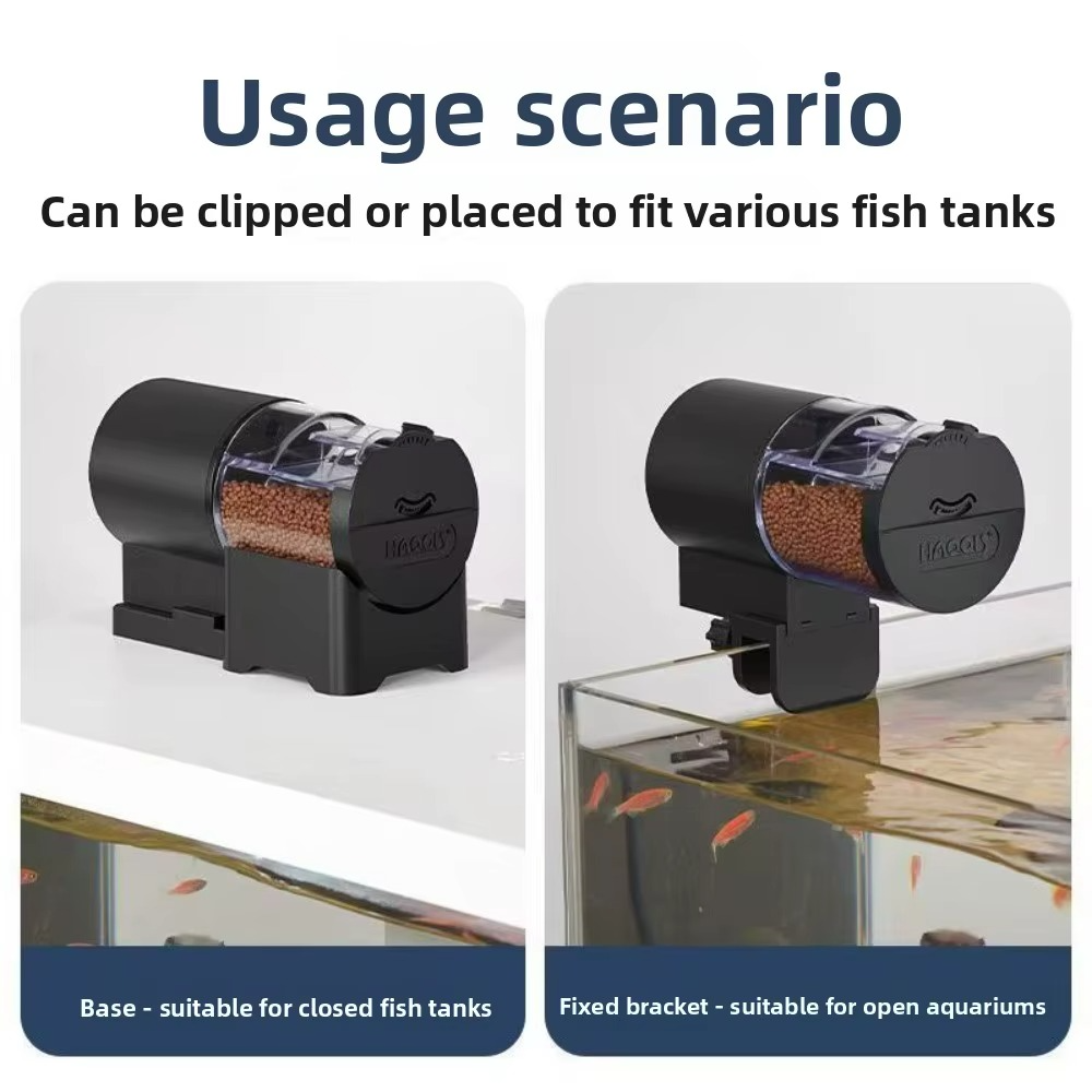 100ML Automatic Fish Feeder Timer Battery Operated for Fish Tank acuario accesorios Vacation Essential Easy Setup
