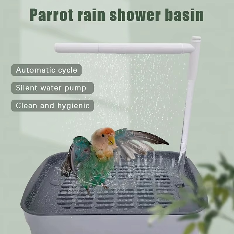 New Automatic Parrot Bird Bath Tub USB Electric Pet Circulating Water Bathtub Shower Fountain Pet Supplies·