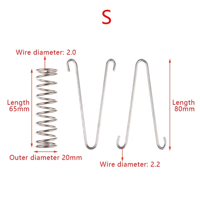 Dog Leash Shock Absorbing Buffer Tension Spring Training Sun Shade Heavy Duty Steel Tent Rope Fixed Buckle Drawbar Spring
