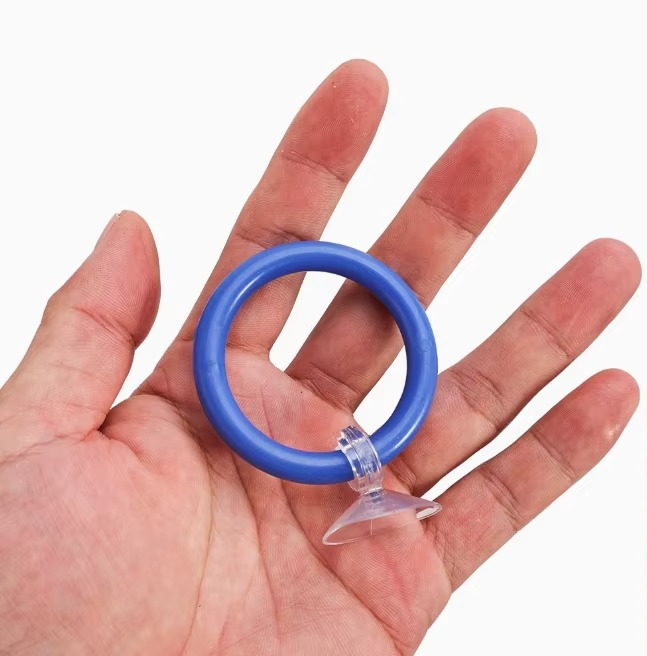 4PC/Set Betta fish training ring set, used for displaying fins, training gill flaring, and multicolor suction cup practice rings
