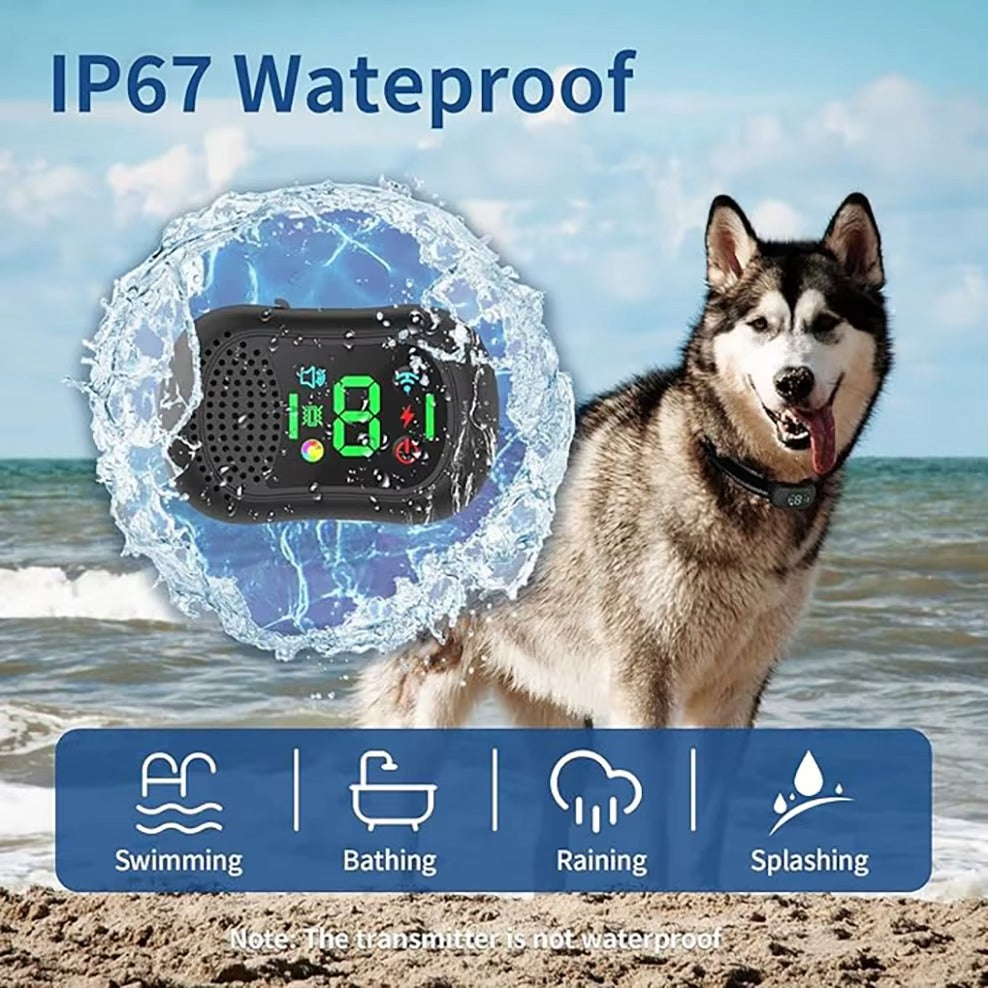 Dog Shock Collar 6500FT Dog Training Collar with Remote Waterproof Electric Collar with 4 Training Modes Rechargeable For Dog